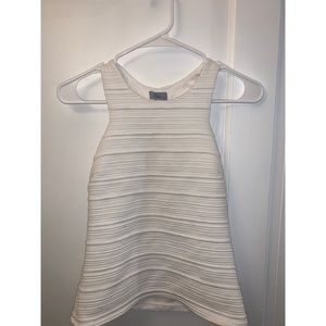 High Neck White Tank Top